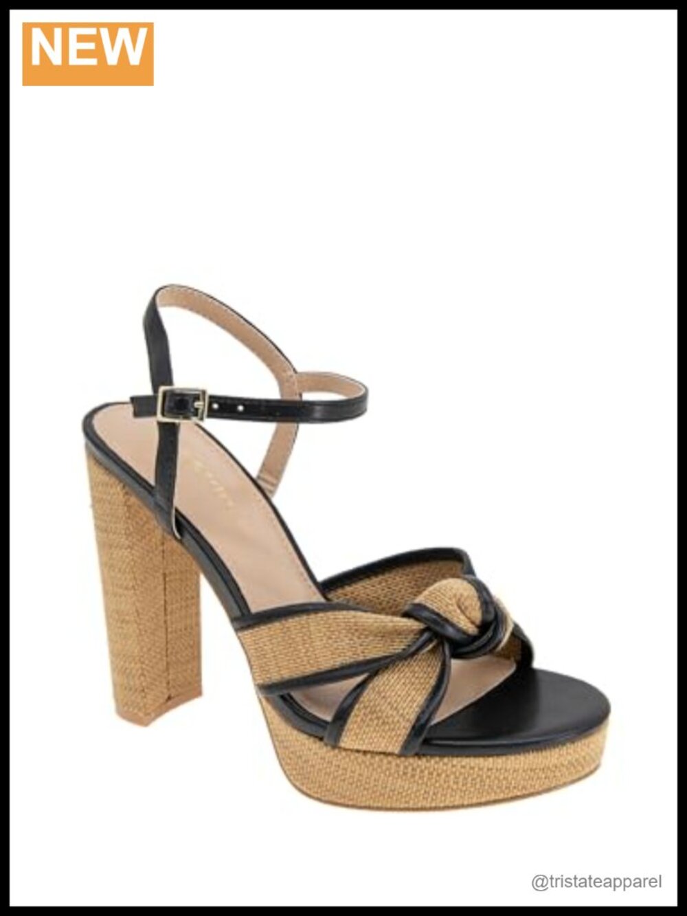 Textile Platform Heeled Sandals Memory Foam Ankle Strap Wedding Prom
